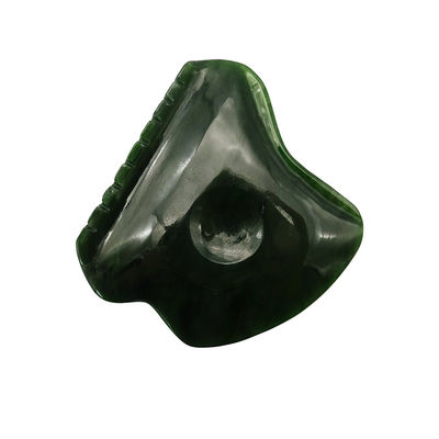 Ganzheitliche Körperentspannung mit poliertem Nephrit Jade Gua Sha Massagetool