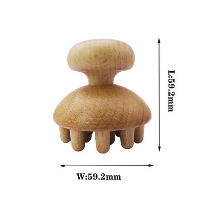 Musikalische Funktion Holzpilz Gua Sha Therapie Massagetool für Hand- und Ganzkörper-Lymphdrainage