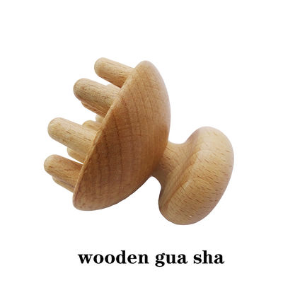 Musikalische Funktion Holzpilz Gua Sha Therapie Massagetool für Hand- und Ganzkörper-Lymphdrainage