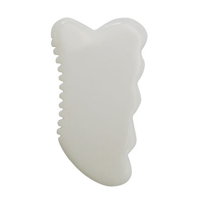 Tägliche Anti-Aging Gesundheit und Hautpflege Werkzeuge Weiße Jade Guasha Board mit Custom Gua Sha Gesichtsmassage Werkzeug