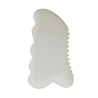 Tägliche Anti-Aging Gesundheit und Hautpflege Werkzeuge Weiße Jade Guasha Board mit Custom Gua Sha Gesichtsmassage Werkzeug