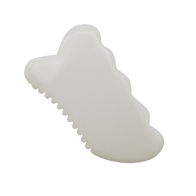 Tägliche Anti-Aging Gesundheit und Hautpflege Werkzeuge Weiße Jade Guasha Board mit Custom Gua Sha Gesichtsmassage Werkzeug