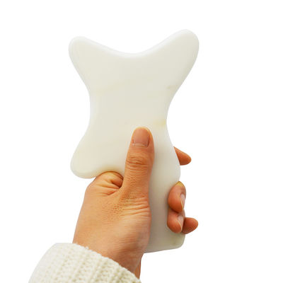 Körperbildhauerei Weißer Jade Gua Sha Massagetool zur Entgiftung des ganzen Körpers und zur Lymphdrainage