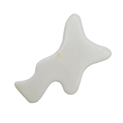 Körperbildhauerei Weißer Jade Gua Sha Massagetool zur Entgiftung des ganzen Körpers und zur Lymphdrainage