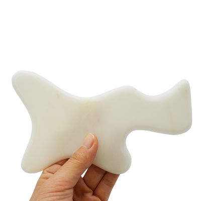 Körperbildhauerei Weißer Jade Gua Sha Massagetool zur Entgiftung des ganzen Körpers und zur Lymphdrainage