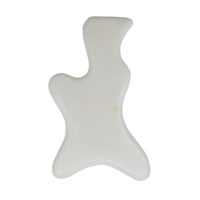Körperbildhauerei Weißer Jade Gua Sha Massagetool zur Entgiftung des ganzen Körpers und zur Lymphdrainage