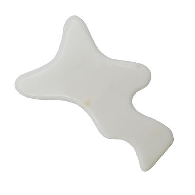 Körperbildhauerei Weißer Jade Gua Sha Massagetool zur Entgiftung des ganzen Körpers und zur Lymphdrainage