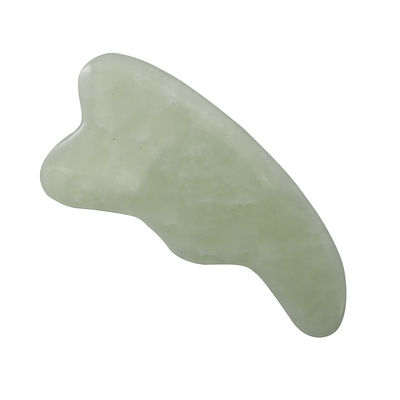 Customized Logo Grün Natur Spa Gua Sha Kopfhaut Massagetool zum Schaben von Gesichts- und Körperhaut Polsterte Guasha Gesichtsmassager