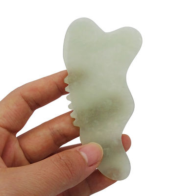 Xiuyan Jade Gua Sha Massagegerät für Gesichtsbildhauerei Körpermassager fördert den Blutfluss und reduziert Spannungen leicht zu halten
