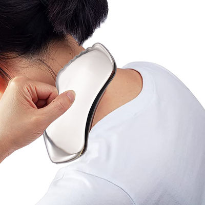 Gesichtsmassager Handgeführtes Edelstahl-Gua Sha-Scraping-Werkzeug für SPA-Behandlung
