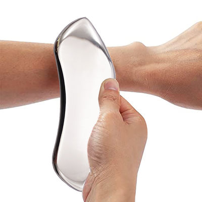 Gesichtsmassager Handgeführtes Edelstahl-Gua Sha-Scraping-Werkzeug für SPA-Behandlung