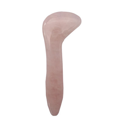 2024 Produkt poliert technisch natürlich rosa Quarz Jade Gua Sha Massagetool für Gesichtsmassage Geschenkbox MOQ 100PCS