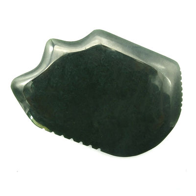 2024 Trend Produkte Natürlicher Jade-Stein Guasha Werkzeug für Gesicht und Körper Schraubbrett Dunkelgrün Nephrit Massage Bereich