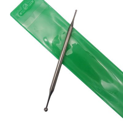 Polster IASTM Doppelkopf Gesichtsreflexologie Werkzeuge Edelstahl Portable Ohr Akupunktur Körperpunkt Sonde Gesichtsreflexologie Massagetool