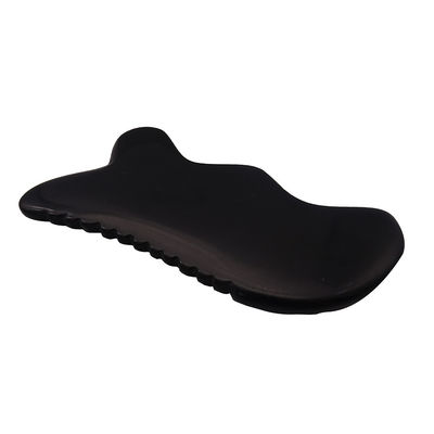 Gua Sha Massagetool Natürliche schwarze Bian Stein Guasha Tool für Fuß Hals Rücken Gesichtsmassage