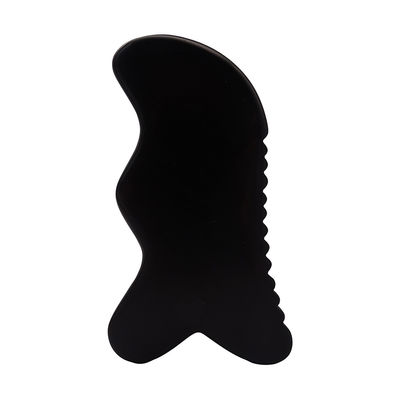 Gua Sha Massagetool Natürliche schwarze Bian Stein Guasha Tool für Fuß Hals Rücken Gesichtsmassage