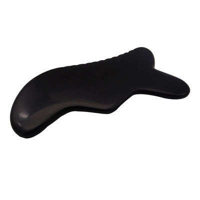 Gua Sha Massagetool Natürliche schwarze Bian Stein Guasha Tool für Fuß Hals Rücken Gesichtsmassage