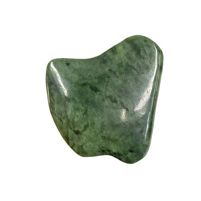 Customized Logo Grün Nephrit Jade Anti Cellulite Guasha Schaber für Gesichtspflege