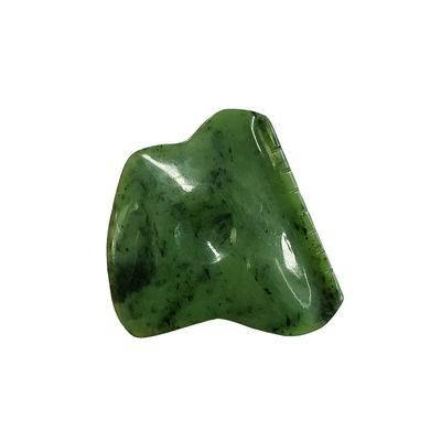Körpermassager Grün Nephrit Jade Gua Sha Schaben Massagetool für Gesichtsspannung und Selbsthilfe
