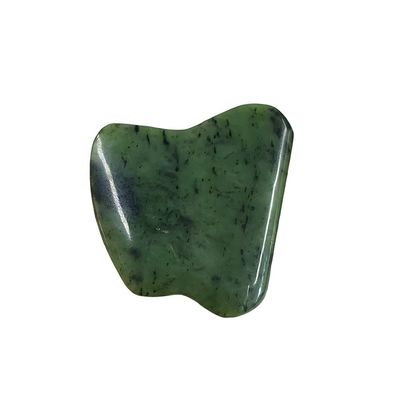 Körpermassager Grün Nephrit Jade Gua Sha Schaben Massagetool für Gesichtsspannung und Selbsthilfe
