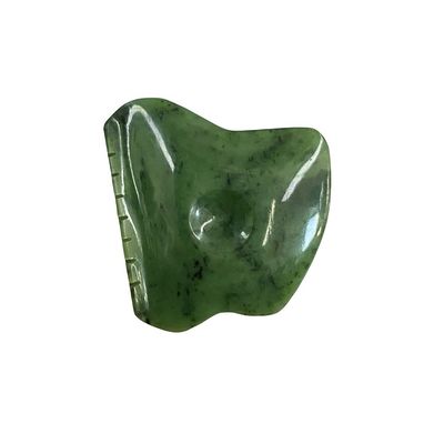 Körpermassager Grün Nephrit Jade Gua Sha Schaben Massagetool für Gesichtsspannung und Selbsthilfe