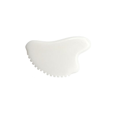 OEM Privatmarke Weiß Jade Gua Sha Handgefertigter Heilstein Gua Sha Schaben Gesichtsmassage Werkzeuge zur Verringerung von Schwellungen