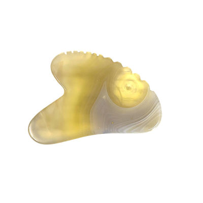 Custom Logo Massage Produkte Natürliche Kirschblüte Achat Sha Gua Board für Gua Sha Therapie