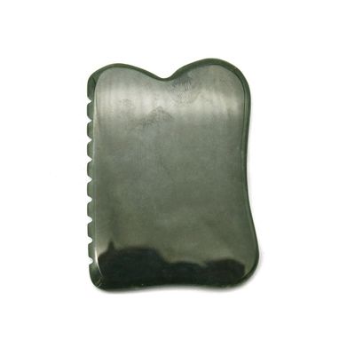 Selbsthilfe-Massagegerät 200g Natur-Dunkelgrün Nephrit Gua Sha Steinbrett für individuelle Körpermassage