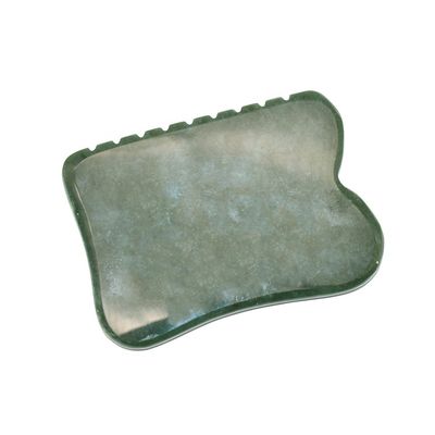 Selbsthilfe-Massagegerät 200g Natur-Dunkelgrün Nephrit Gua Sha Steinbrett für individuelle Körpermassage