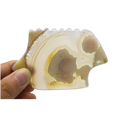 Massageprodukte Natürliche Kirschblüte Achat Guasha Brett für Selbsthilfe Massage abkgs-210