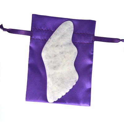 2024 White Jade Massage Device Custom Gesichts- und Körper-Gua Sha Stone Scraping Board für OEM/ODM