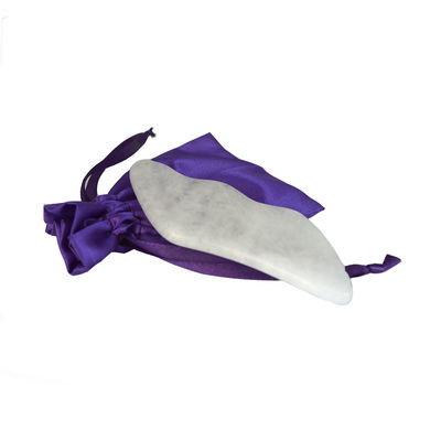 2024 White Jade Massage Device Custom Gesichts- und Körper-Gua Sha Stone Scraping Board für OEM/ODM