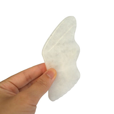 2024 White Jade Massage Device Custom Gesichts- und Körper-Gua Sha Stone Scraping Board für OEM/ODM