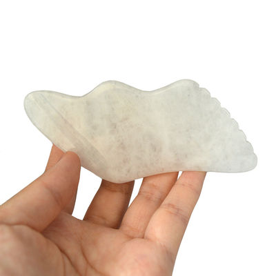 2024 White Jade Massage Device Custom Gesichts- und Körper-Gua Sha Stone Scraping Board für OEM/ODM