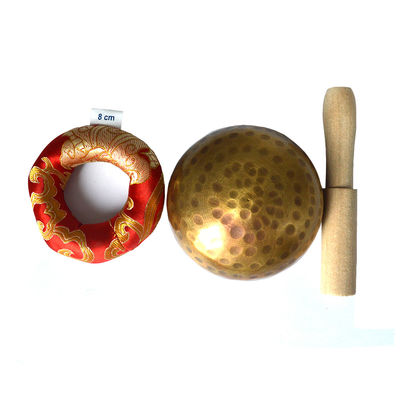 Cooper Material Nepal Chakra Gold Yoga Meditation Tibetische benutzerdefinierte Gesangsschale für Klangtherapie
