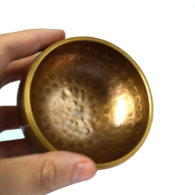 Cooper Material Nepal Chakra Gold Yoga Meditation Tibetische benutzerdefinierte Gesangsschale für Klangtherapie