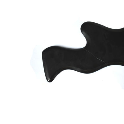Schwarzer Bian Stein Gua Sha Schrauben Massagebrett für den gesamten Körper Lymphdrainage und Schmerzlinderung