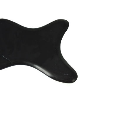 Schwarzer Bian Stein Gua Sha Schrauben Massagebrett für den gesamten Körper Lymphdrainage und Schmerzlinderung