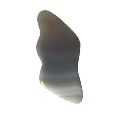 Graue Achat Guasha Massagebrett für die persönliche Gesundheitsversorgung und Lymphdrainage