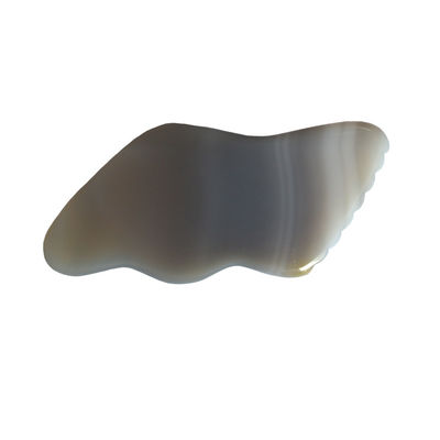 Graue Achat Guasha Massagebrett für die persönliche Gesundheitsversorgung und Lymphdrainage