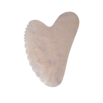 Gesichtsfarbe Rosa Herzform Rose Quarz Jade Guasha Massager Gua Sha Brett Massagetool für die persönliche Gesundheitsversorgung OEM / ODM