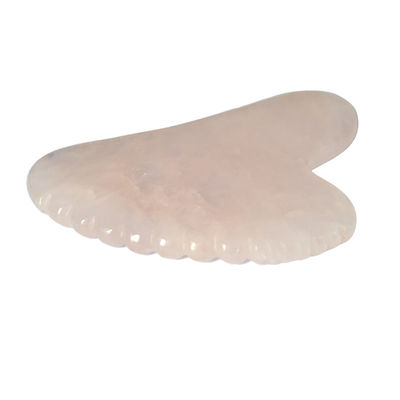 Gesichtsfarbe Rosa Herzform Rose Quarz Jade Guasha Massager Gua Sha Brett Massagetool für die persönliche Gesundheitsversorgung OEM / ODM
