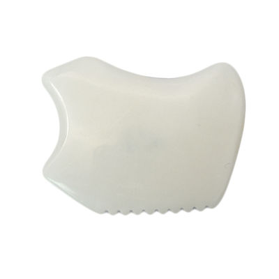 Weiße Jade Gua Sha Massagetool für Gesichtsmassager und Körper SPA Akupunktur Akupressur 9,5cm*7,5cm*0,7cm