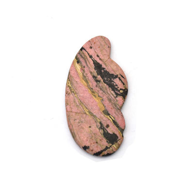 Mehrfunktionales Gesichtsmassagegerät mit rosa Rhodonit-Jade-Guacha-Blatt
