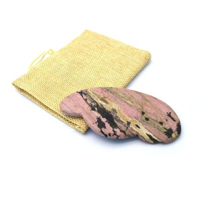 Erhalten Sie eine definierte Kieferlinie und reduzierte Schwellungen mit rosa Rhodonit Gua Sha Gesichtsmittel für Gesicht Augenmassage Bereich Ganzkörper