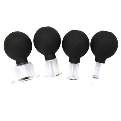 2024 Glas Gummi Massage Vakuum Massage Cupping Set Therapie Maschine Für Körper Gesicht Rücken Bein Schulter Mit individuellem Logo