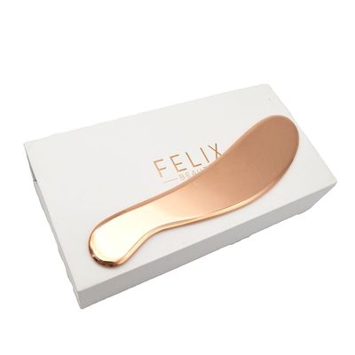 Kupfer Guasha Physiotherapie Chiropraktik IASTM Metall Gua Sha Werkzeuge in rosa-goldene Farbe für die Bewegung von Weichgewebe