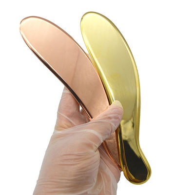 Kupfer Guasha Physiotherapie Chiropraktik IASTM Metall Gua Sha Werkzeuge in rosa-goldene Farbe für die Bewegung von Weichgewebe