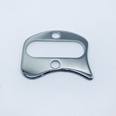 Lebensmittelqualität Edelstahl Gua Sha Brett in Form von Guasha Schrauben Massagetool für Gesichtsmassage