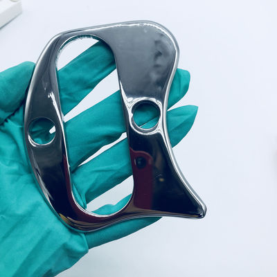 Lebensmittelqualität Edelstahl Gua Sha Brett in Form von Guasha Schrauben Massagetool für Gesichtsmassage